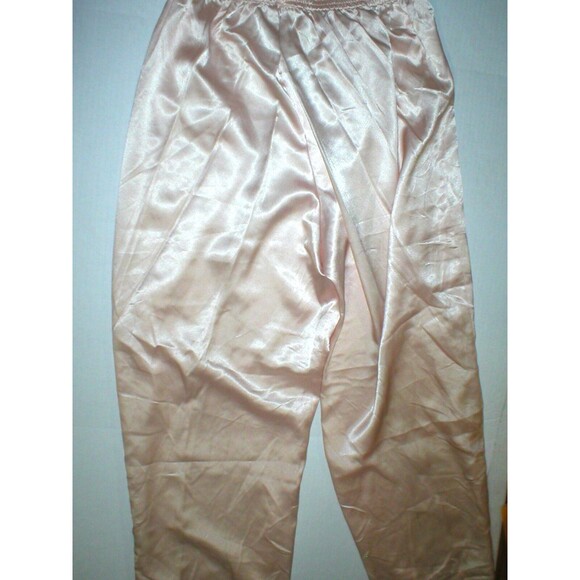 New NWT Designer Natori Classics Peach Orange Pants Silky Womens XL Lounge Satin - Picture 5 of 5